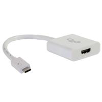 USB 3.1 USB C to HDMI Audio/Video Adapter - USB Type C to HDMI White - Externe video-adapter - USB 3.1 - HDMI - wit - thumbnail