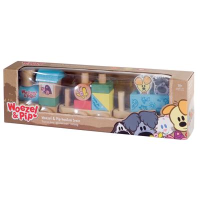 Woezel en Pip Houten Trein Woezel en Pip Houten Trein