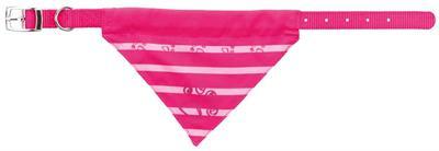 TRIXIE HALSBAND HOND NYLON MET DOEK FUCHSIA 37-47X2 CM