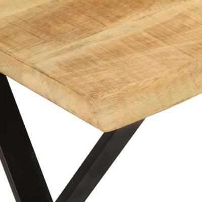 Bankje met natuurlijke rand 105 cm massief mangohout Bankje met natuurlijke rand 105 cm massief mangohout