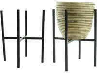 Metal stand black 20x20h25cm - thumbnail