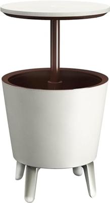 Keter Drankenkoeler Wit/Bruin Ø50cm 30 Liter