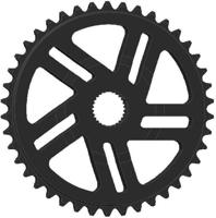 Esjot tandwiel Bosch Gen. 4 NW 42T CL50 DM 3mm zwart - thumbnail