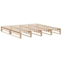 Bedframe zonder matras massief grenenhout 200x200 cm - thumbnail