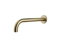 Wiesbaden Caral inbouw uitloop 30 cm | Geborsteld messing PVD - thumbnail
