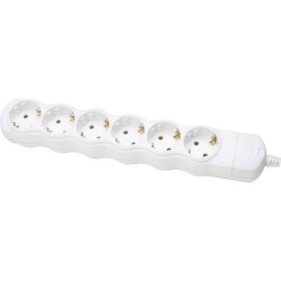 Kopp tafelcontactdoos 6-voudig 45gr RA wit zonder snoer Kopp tafelcontactdoos 6-voudig 45gr RA wit zonder snoer