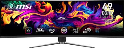 MSI MPG 491CQP 49 Ultrawide Quad HD QD-OLED 144Hz Gaming monitor MSI MPG 491CQP 49 Ultrawide Quad HD QD-OLED 144Hz Gaming monitor