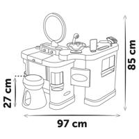 SMOBY - My Beauty Center - 3-in-1 schoonheidssalon - Kapsalon, nagelstudio, nep-make-up - 26 accessoires - Vanaf 3 jaar - thumbnail