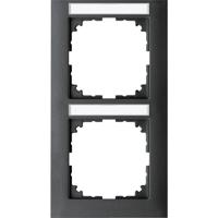 Merten MEG4022-3614 Afdekking Frame System M Antraciet 1 stuk(s) - thumbnail