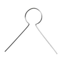 Creativ Company Metalen hanger - verzilverd, 50st. - thumbnail