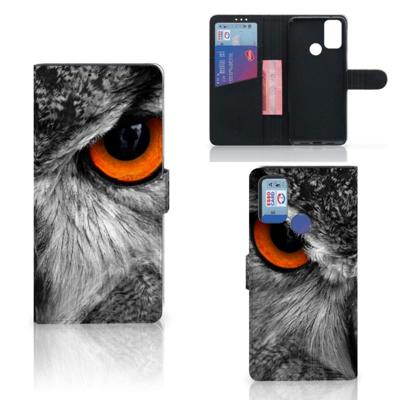 Alcatel 1S (2021) | Telefoonhoesje | Met pasjeshouder | Uil