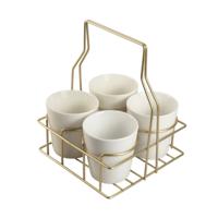 Gusta Bekers in Rek Goud 250 ml - 4 Stuks - thumbnail