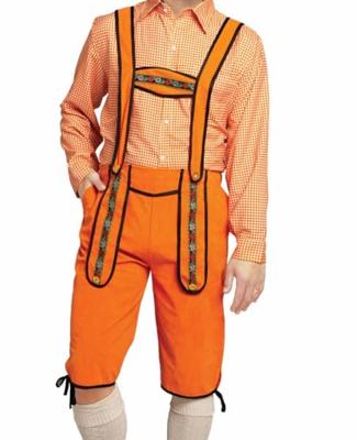 Lederhose Johann Oranje Lang