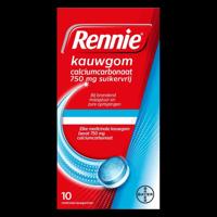 Rennie Kauwgom Calciumcarbonaat 750mg Suikervrij - thumbnail