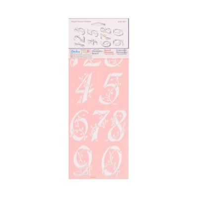 Delta • stencil elegant house number