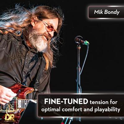 DR Strings Dragon Skin+ Coated Quantum Nickel Electric Guitar Strings Medium 10-46 snarenset