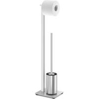 ZACK Carvo Toiletbutler 15x18x71,5cm geborsteld RVS - thumbnail