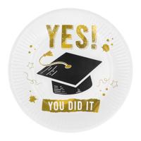 Set Bordjes &apos;YES YOU DID IT&apos; 23cm (8st) - thumbnail