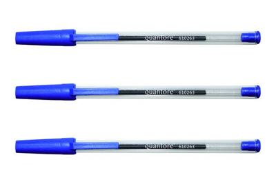 Balpen quantore stick blauw | 50 stuks