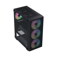 PC-behuizing (zonder voeding) - AEROCOOL B509A Flow - ACCM-BD02063.11 - Mid-tower - ATX-vormfactor - Zwart - thumbnail