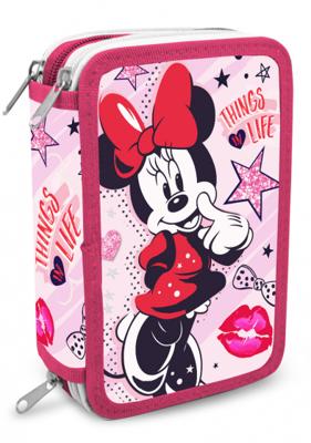 Disney etui Minnie Mouse meisjes roze/rood 40 delig Disney etui Minnie Mouse meisjes roze/rood 40 delig