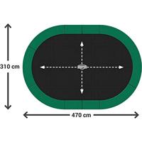 Beschermhoes - BERG Trampoline Grand Weather Cover - 470 cm - Groen - thumbnail