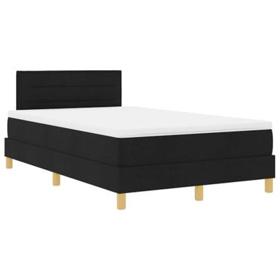 Boxspringbed met matras met matras Zwart 120 x 190 cm Stof