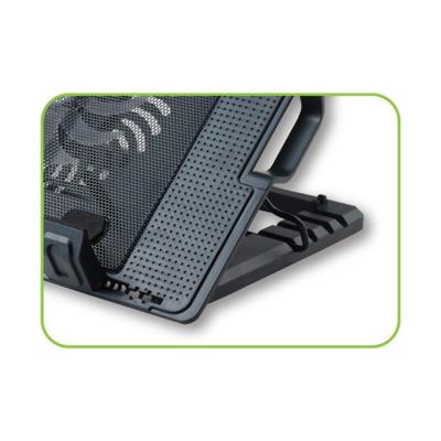 Techly ICOOL-CP12TY notebook cooling pad 43,9 cm (17.3") 1400 RPM Zwart