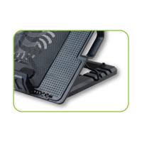 Techly ICOOL-CP12TY notebook cooling pad 43,9 cm (17.3") 1400 RPM Zwart - thumbnail