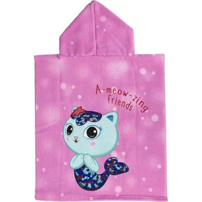 Poncho-Handdoek met Capuchon Gabby's Dollhouse Roze 50 x 115 cm