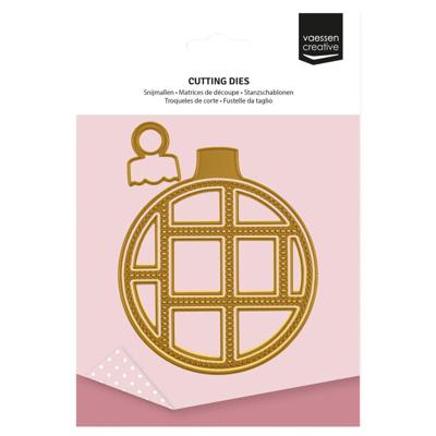 Vaessen Creative • snijmallen kerstbal 12st.