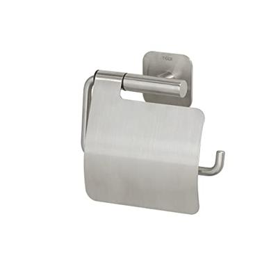Toiletrolhouder met Klep Tiger Colar Geborsteld RVS