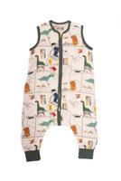 Bizzi Growin trappelzak Muslin 18-24 maanden katoen wit/groen - thumbnail