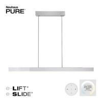 Neuhaus PURE Hanglamp e-Lift + e-Slide L 120-200 cm mat chroom - thumbnail