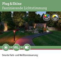 Paulmann Plate 94750 Verlichtingssysteem Plug&Shine Staande LED-tuinlamp LED 5 W RGBW Antraciet - thumbnail