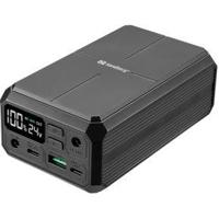 Sandberg Laptop Powerbank 27000 PD100W 27000 mAh Draadloos opladen Zwart - thumbnail