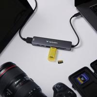 Verbatim Essentials 32158 USB-hub HDMI USB 3.2 Gen1 5 GBit/s USB-C PD laadaansluiting Grijs - thumbnail