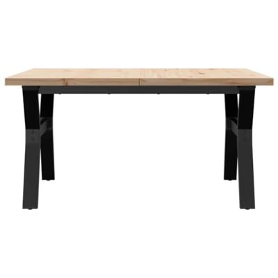 Salontafel Y-frame 90x90x45,5 cm grenenhout en staal