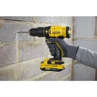 Stanley FATMAX SFMCK465D2T V20 Combo Kit | 18V Accu Schroefkopboormachine + 18V Accu Slagschroevendraaier | 2x 2,0 AH Accu&apos;s | 1x Lader | In TSTAK - - thumbnail