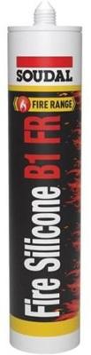 Soudal Fire Silicone B1 FR | Brandwerende siliconenkit | Wit | 300 ml - 147413