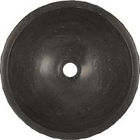 Saqu Nature Collection ronde waskom Ø42x14cm natuursteen grijs - thumbnail