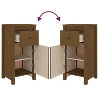 Dressoir 40x35x80 cm massief grenenhout honingbruin - thumbnail