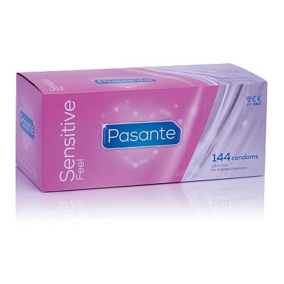 Pasante Feel (Sensitive) Dunnere Condooms 144 stuks (grootverpakking)