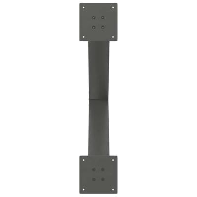 Eettafelpoten 2 st X-vormig 70x(72-73) cm staal antraciet - thumbnail