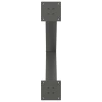 Eettafelpoten 2 st X-vormig 70x(72-73) cm staal antraciet - thumbnail