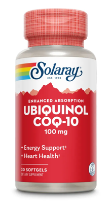 Solaray Ubiquinol Co Q10 100mg Softgels Solaray Ubiquinol Co Q10 100mg Softgels