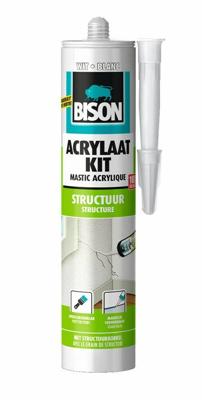 Acrylaatkit Structuur Wit Koker 300 ml Bison - Bison