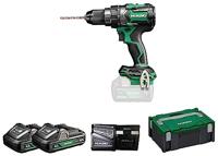 Hikoki DV18DCWHZ Accu klop-boorschroefmachine | 18 V | 140 Nm | 2 x 4.0 Ah accu + lader | HSC II Koffer DV18DCWHZ - thumbnail