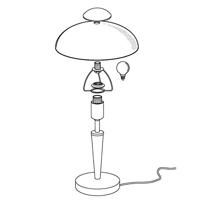 Eglo TafellampSolo 1 35cm bronsgoud met hout - 87256 - thumbnail