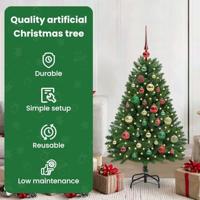 VidaXL Kunstkerstboom met 150 led groen 120 cm pvc en metaal - thumbnail